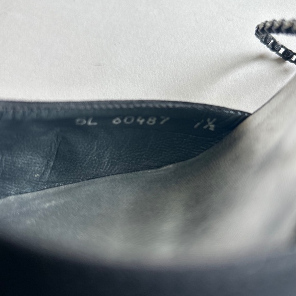 Stuart Weitzman Black Satin Rubber Straps Glitter Stone Close Toe Heels size 7.5 - Picture 14 of 14